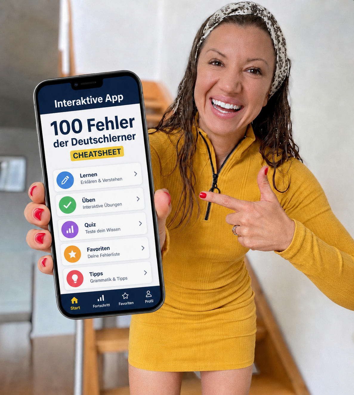 100 Fehler der Deutschlerner — Mini-Kurs Cheatsheet